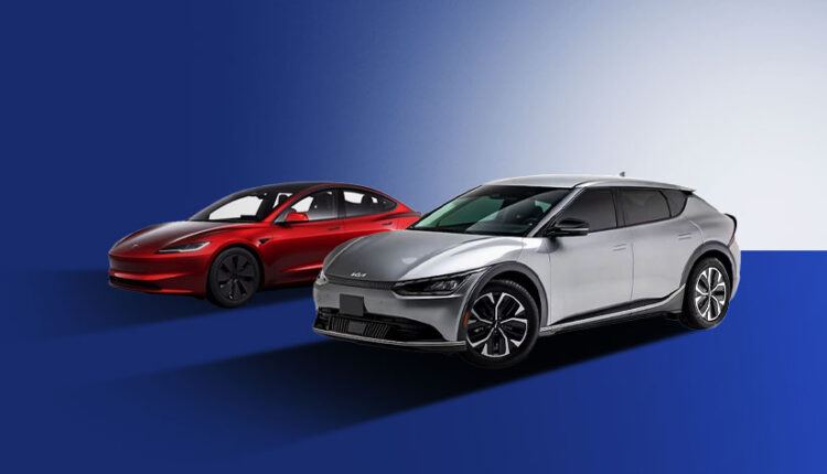 Tesla Model 3 facelift vs Kia EV 6
