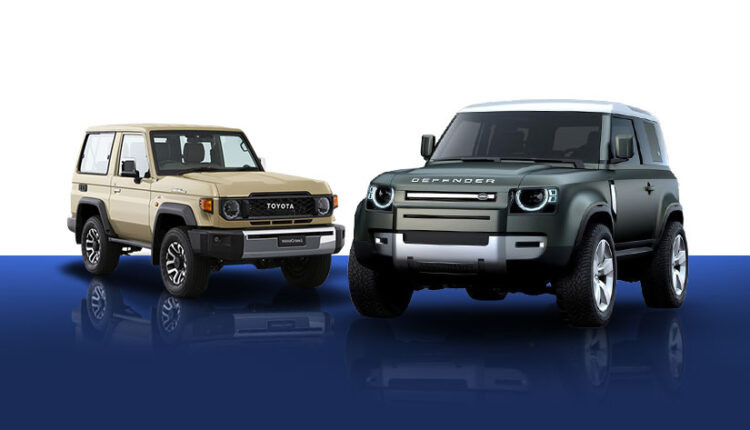 لاند روفر ديفندر وتويوتا لاند كروزر J70