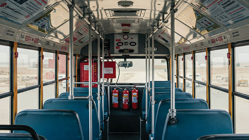 الحافلات الآمنة من الحرائق