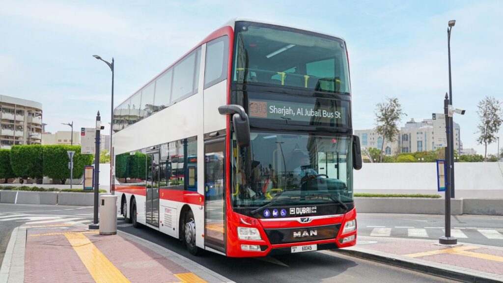خدمة حافلات بين دبي والشارقة