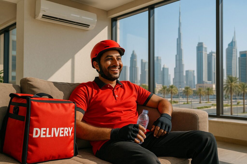 air-conditioned rest areas