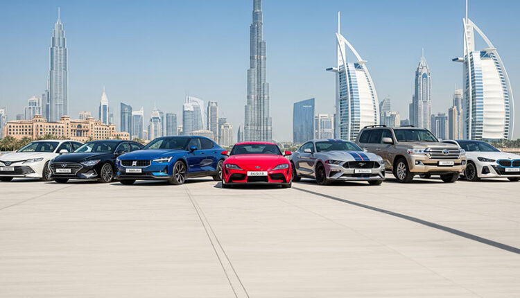 Sleek 2025 sports cars lined up in a showroom with futuristic lighting, perfectly capturing the spirit of the Best-Looking New Cars in 2025.