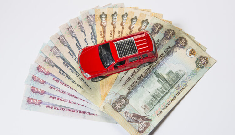 Car model placed on UAE currency notes
