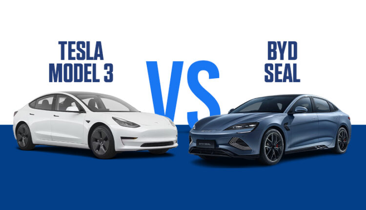 Tesla Model 3 vs BYD Seal, 2025 electric sedans comparison