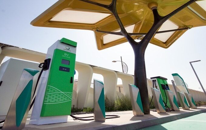 EV charging stations in Dubai, DEWA EV Green Charger network at Dubai Marina
