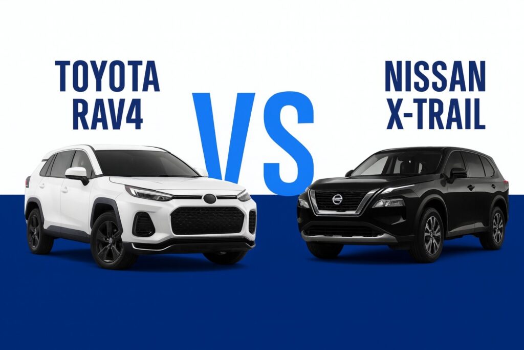 تويوتا راف 4 ونيسان أكس تريل