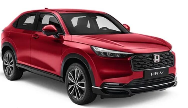 2026 Honda HR-V front view on white background, showcasing compact SUV design in UAE