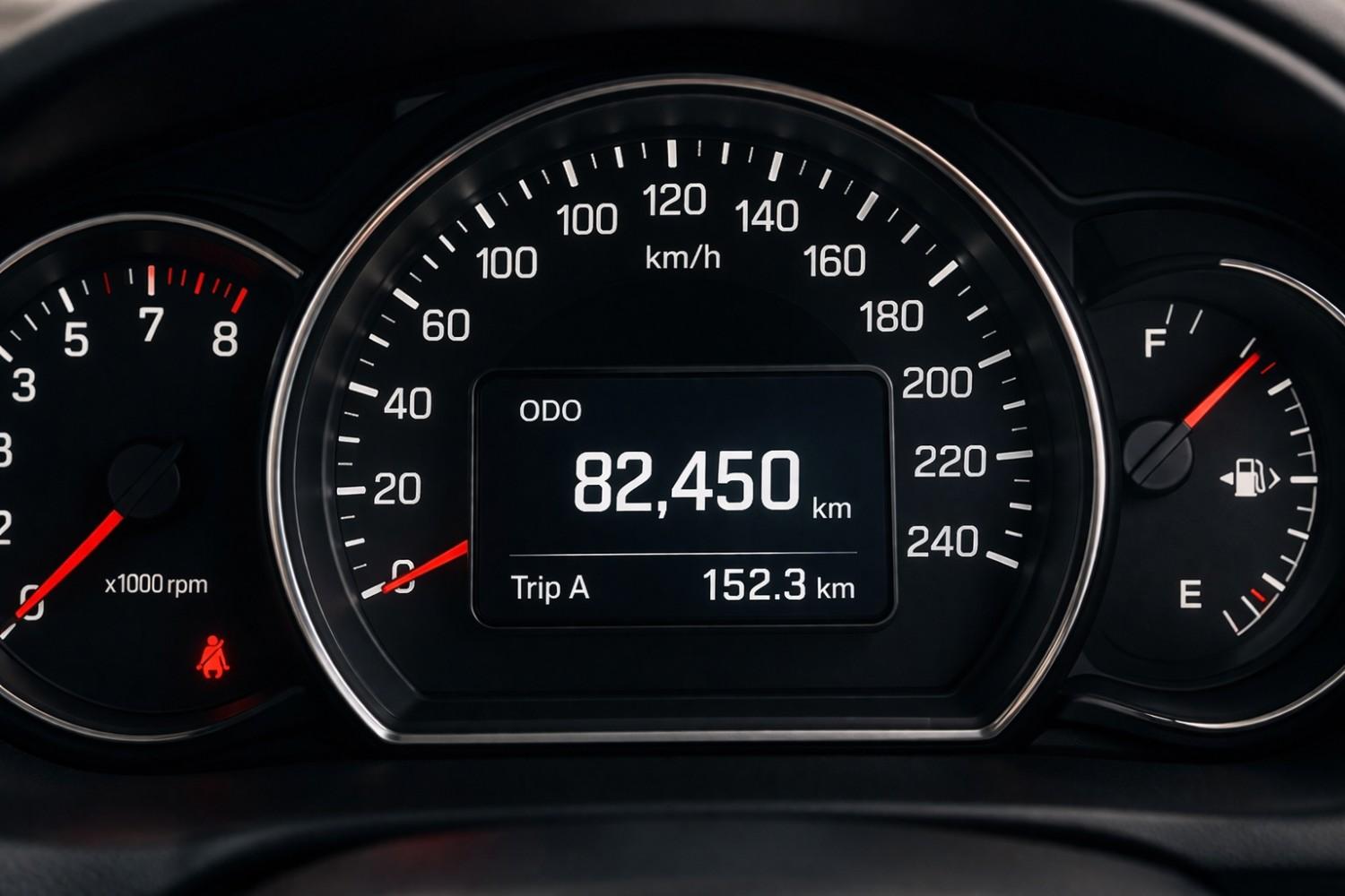 car mileage in Dubai odometer reading example| Arabwheels.ae