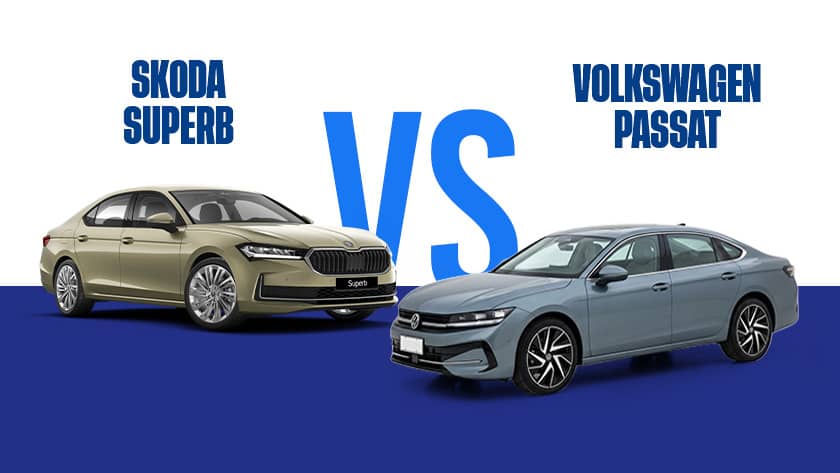 Skoda superb vs volkswagen passat comparison 1