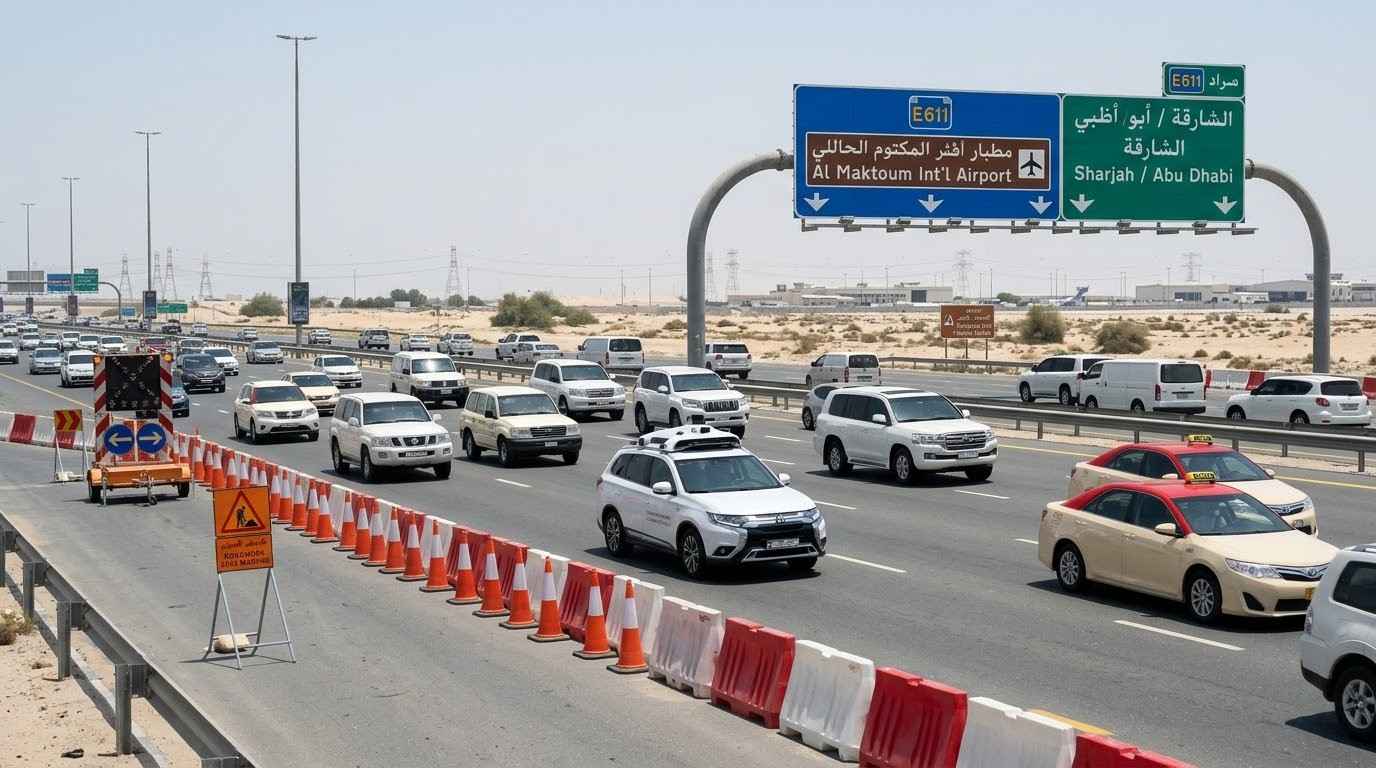 Dubai Traffic Alert: E611, Airport Tunnel Taxi Test Closures - ArabWheels